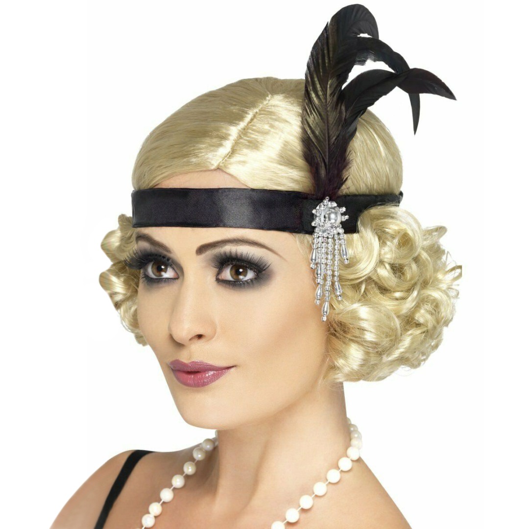 Women'S Fashion In The 1920S - Женская повязка на голову с перьями,