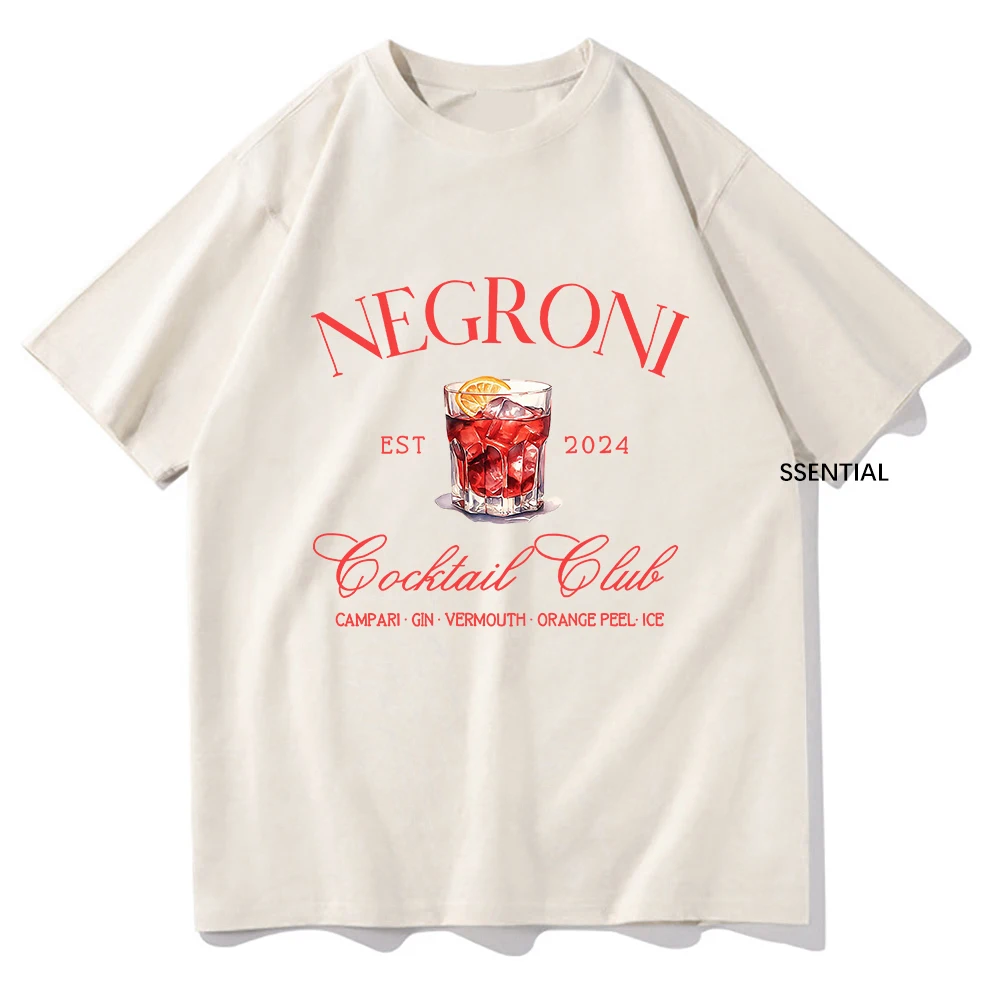 Women'S Fashion Graphic Tees - Футболки Negroni для общественных клубов, модная