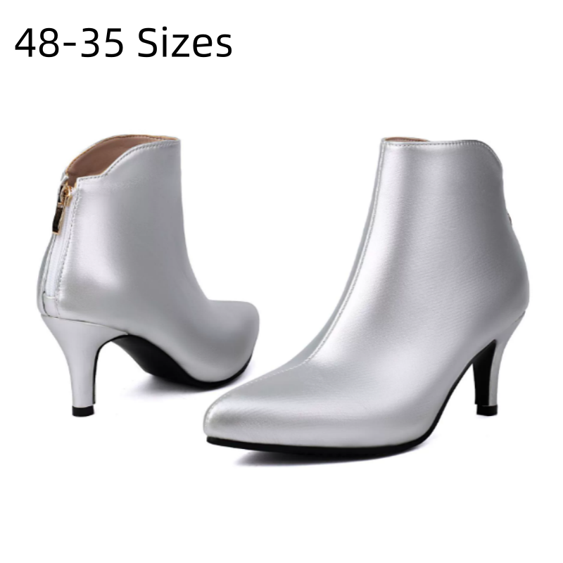 Women'S Fashion Riding Boots - Lady 48 Золотые, серебряные, красные ботильоны