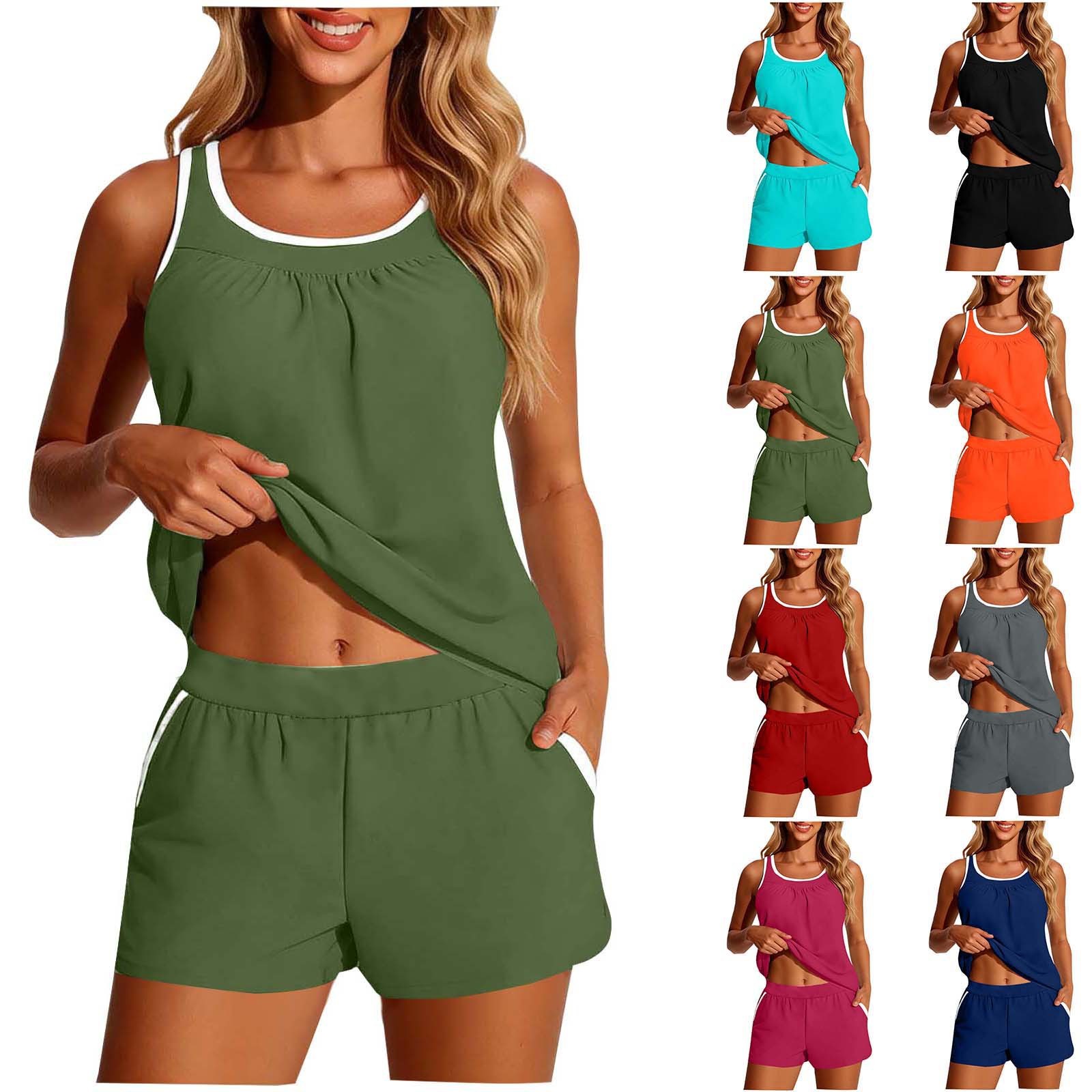Crop Top Women - Женский комплект из двух предметов: купальник-танкини