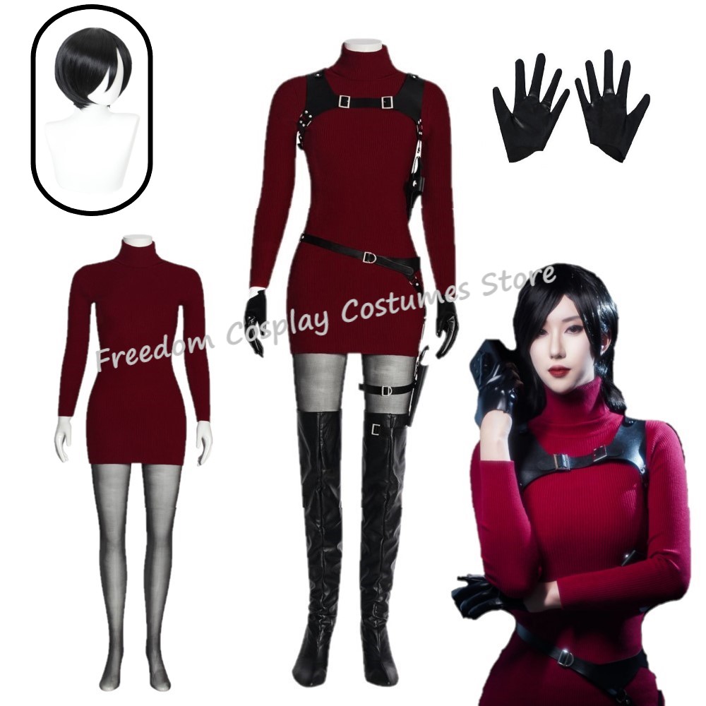 Women Fashion Reddit - Женский костюм для косплея Ады Вонг,