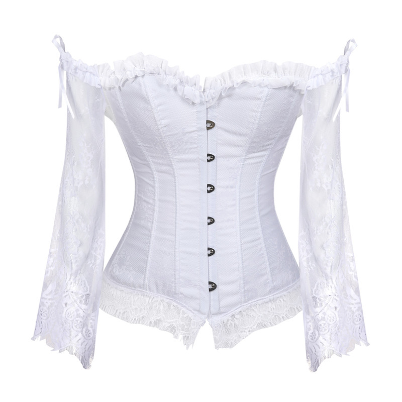 Women'S Fashion Victorian - Женский корсет, с рукавами, винтажный стиль,