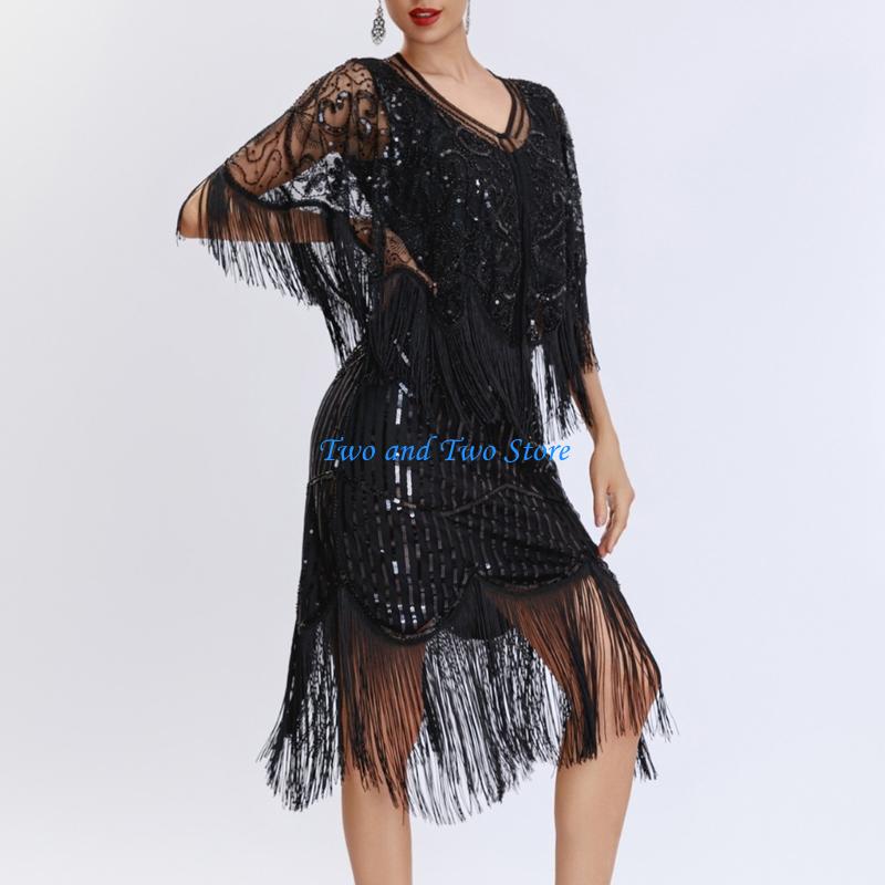 Women'S Fashion In The 1920S - HX6F Нежное очаровательное платье-накидка в стиле