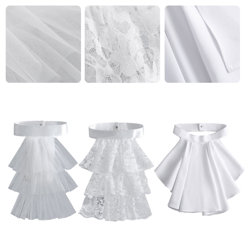 Women'S Fashion Victorian - Элегантный викторианский костюмный воротник с рюшами,
