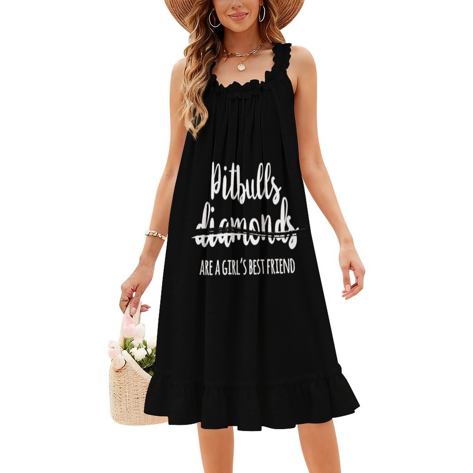 Платье Pitbulls Are A Girl's B – обзор и цена Smocked Dress Women