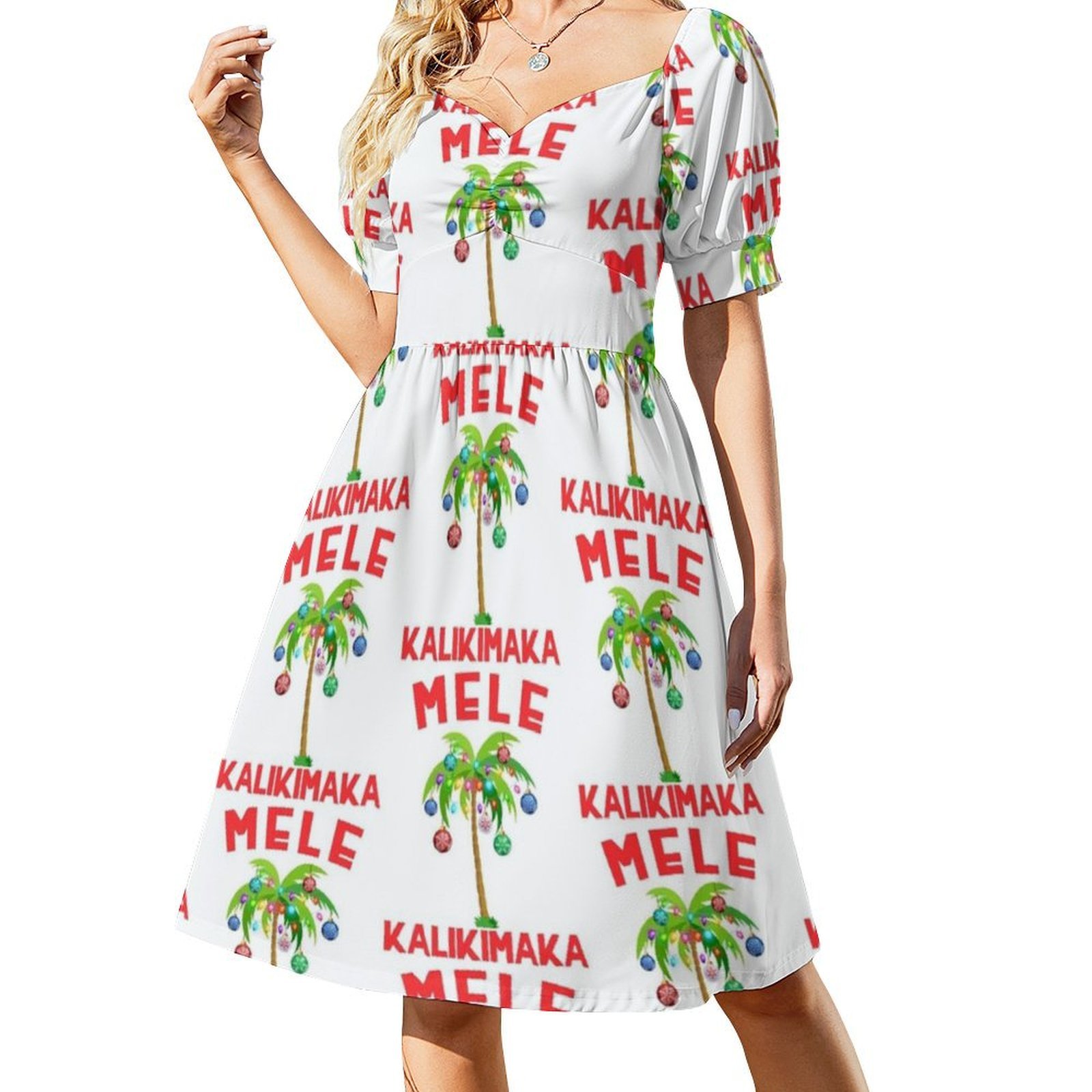 Mele Kalikimaka-гавайское рожд – обзор и цена Smocked Dress Women