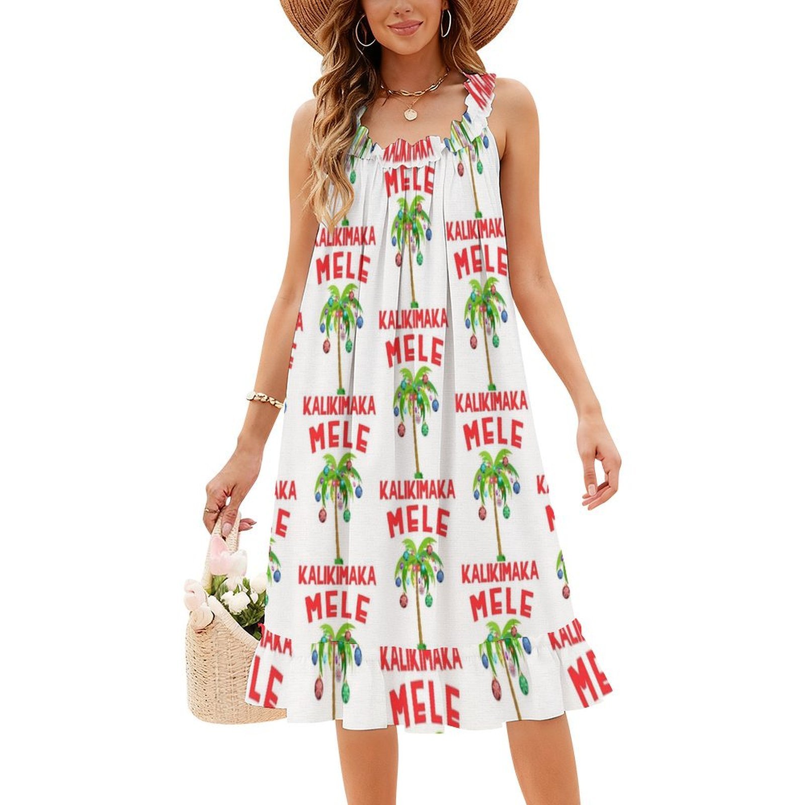 Mele Kalikimaka-гавайское рожд – обзор и цена Smocked Dress Women