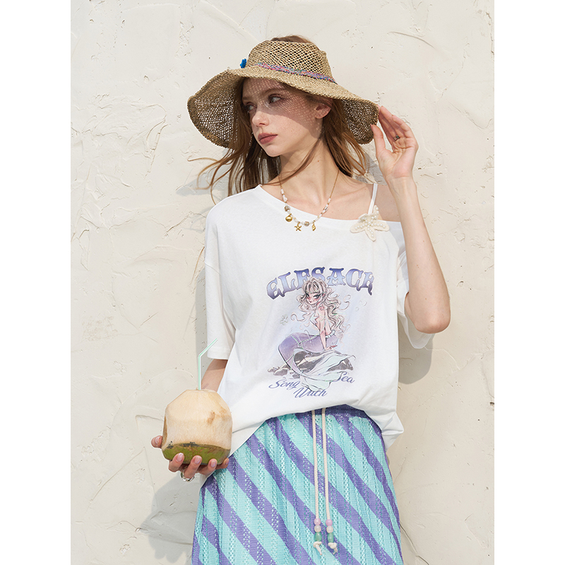Женский комплект ELFSACK: бела – обзор и цена Women'S Fashion Graphic Tees