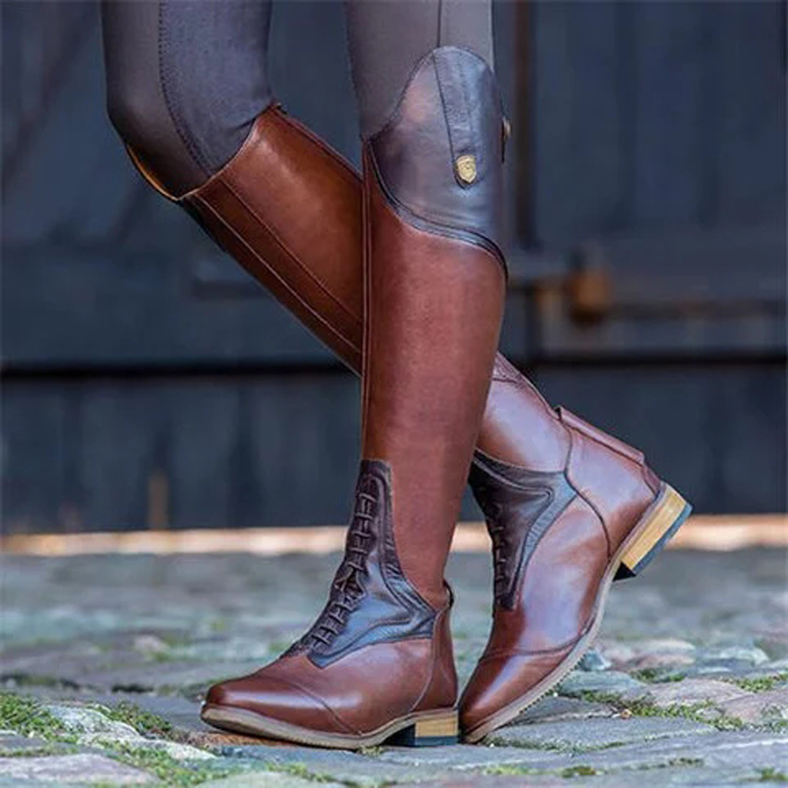 Ботинки до колена, повседневны – обзор и цена Women'S Fashion Riding Boots