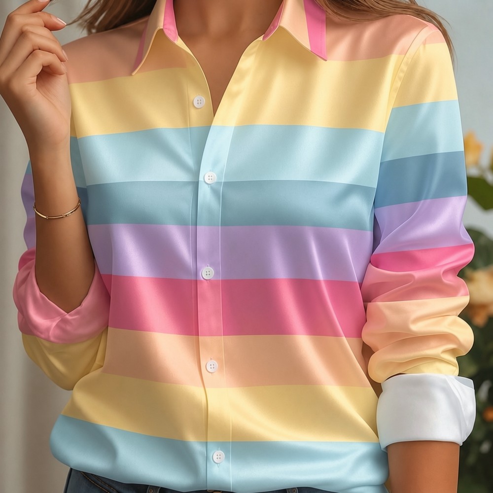 Женская атласная блузка с отло – обзор и цена Trend Women Fashion