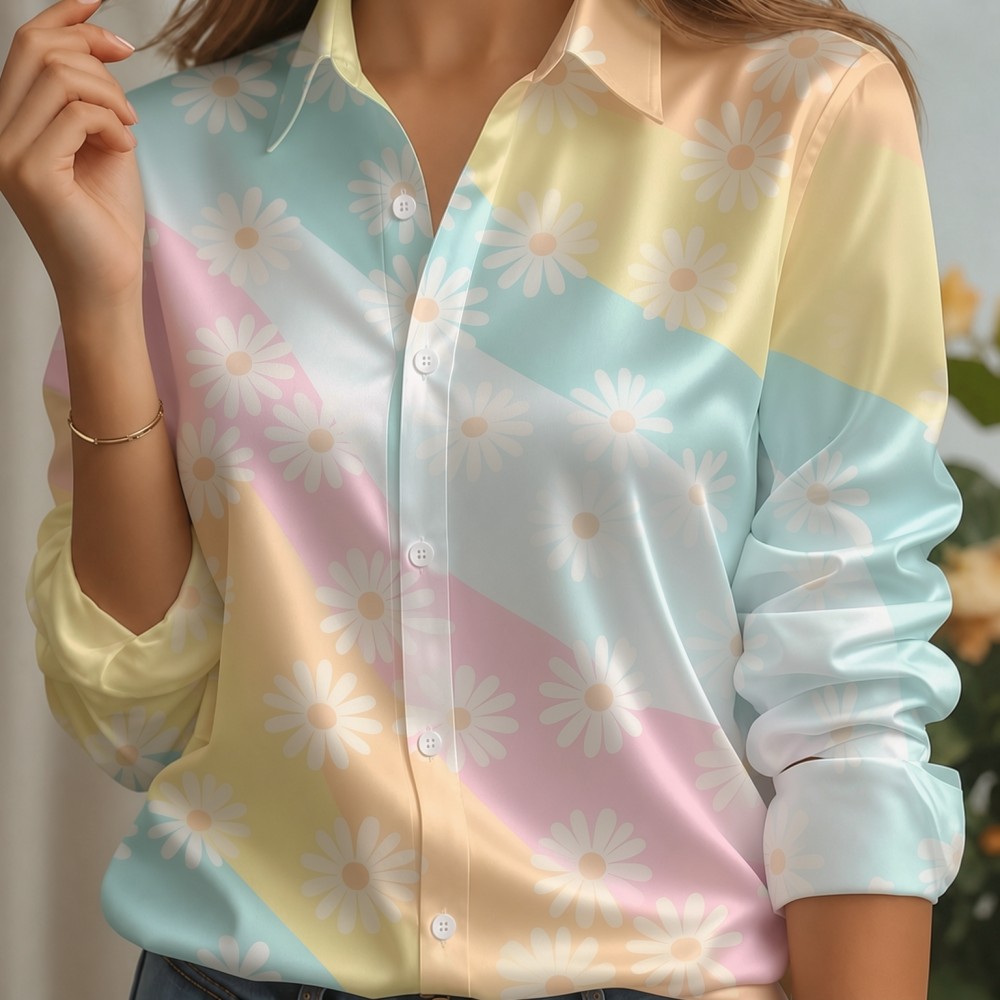 Женская атласная блузка с отло – обзор и цена Trend Women Fashion