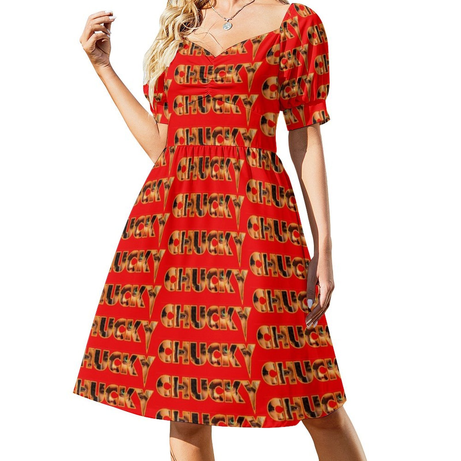 Chucky 2021, платье-футляр с ц – обзор и цена Smocked Dress Women