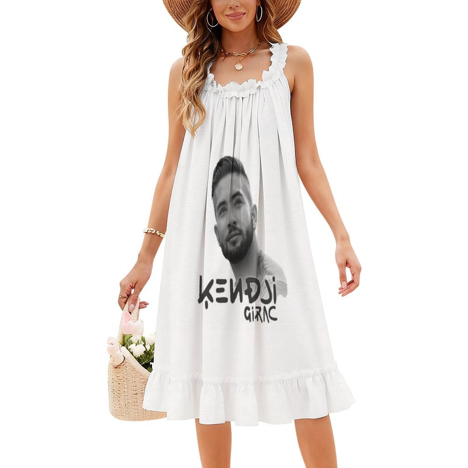 Kendji Girac Портретное платье – обзор и цена Smocked Dress Women