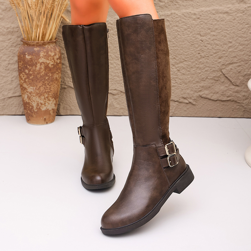 Модные коричневые женские сапо – обзор и цена Women'S Fashion Riding Boots