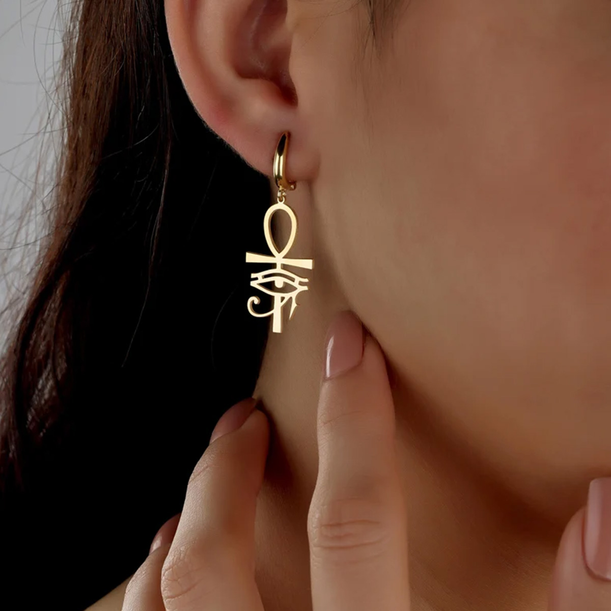 Серьги-подвески «Глаз Гора» в  – обзор и цена Women Fashion Egypt