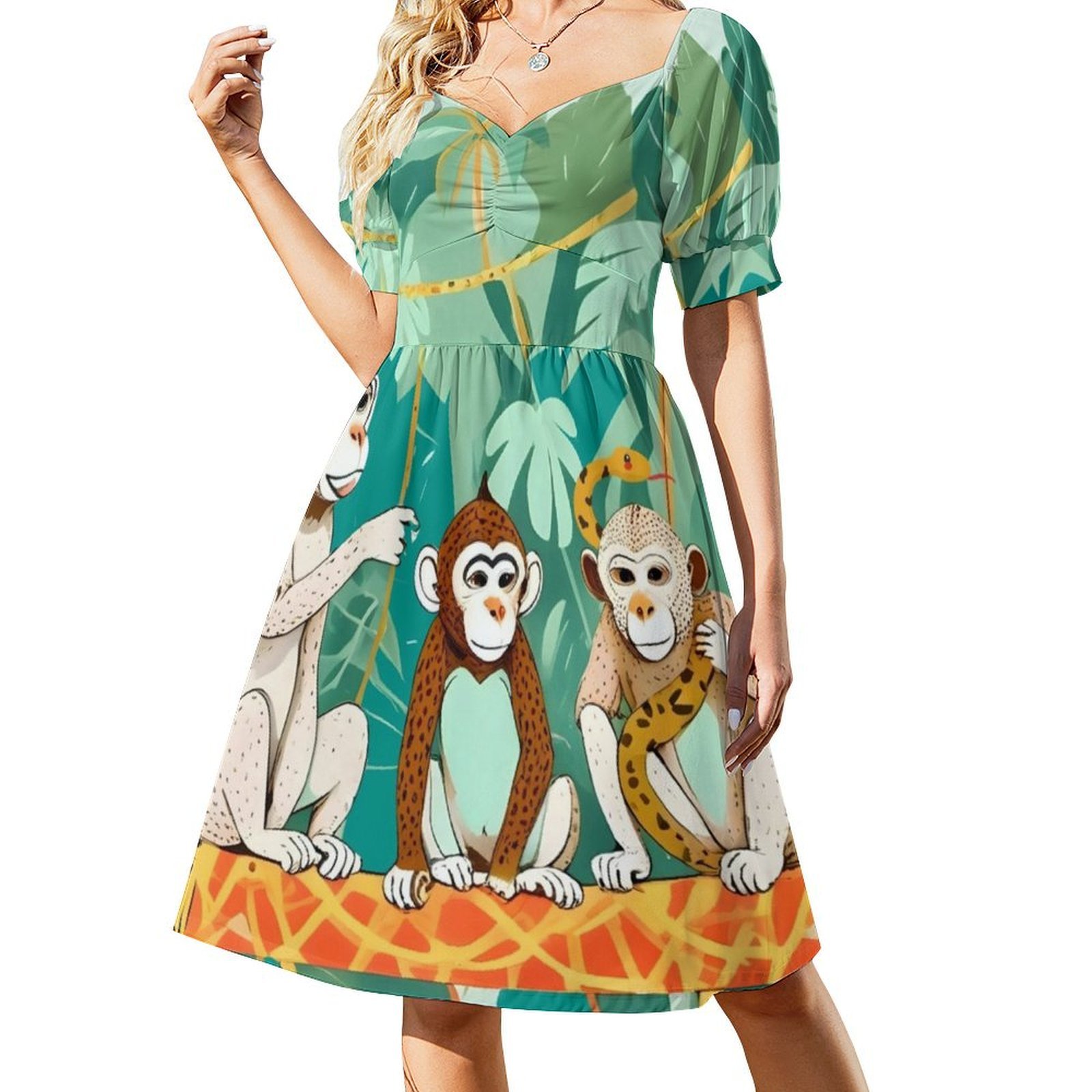 Play Date Обезьяны Джунгли Игр – обзор и цена Smocked Dress Women