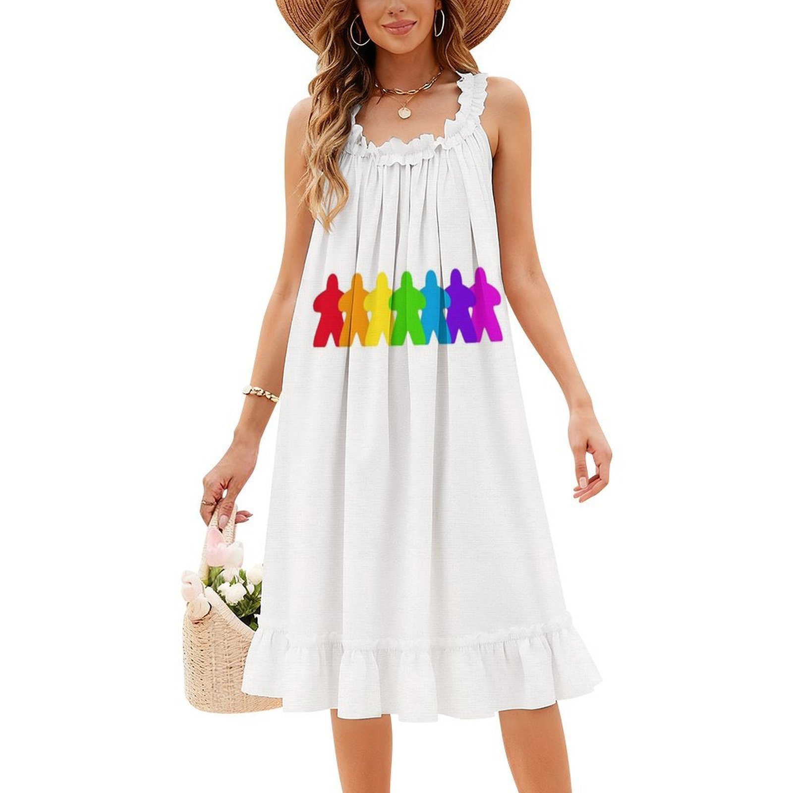 Все цвета The Meeples-Gaymer P – обзор и цена Smocked Dress Women
