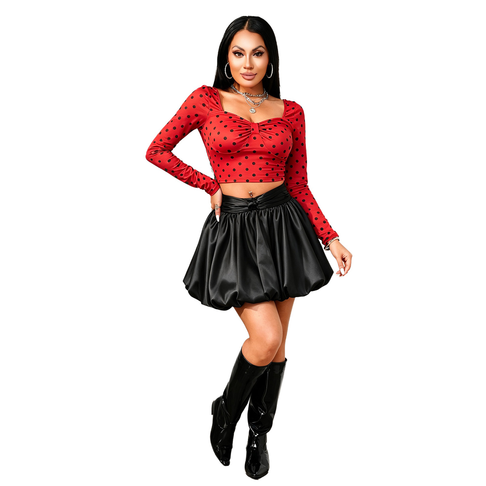 Женские топы с длинными рукава – обзор и цена Crop Top Women