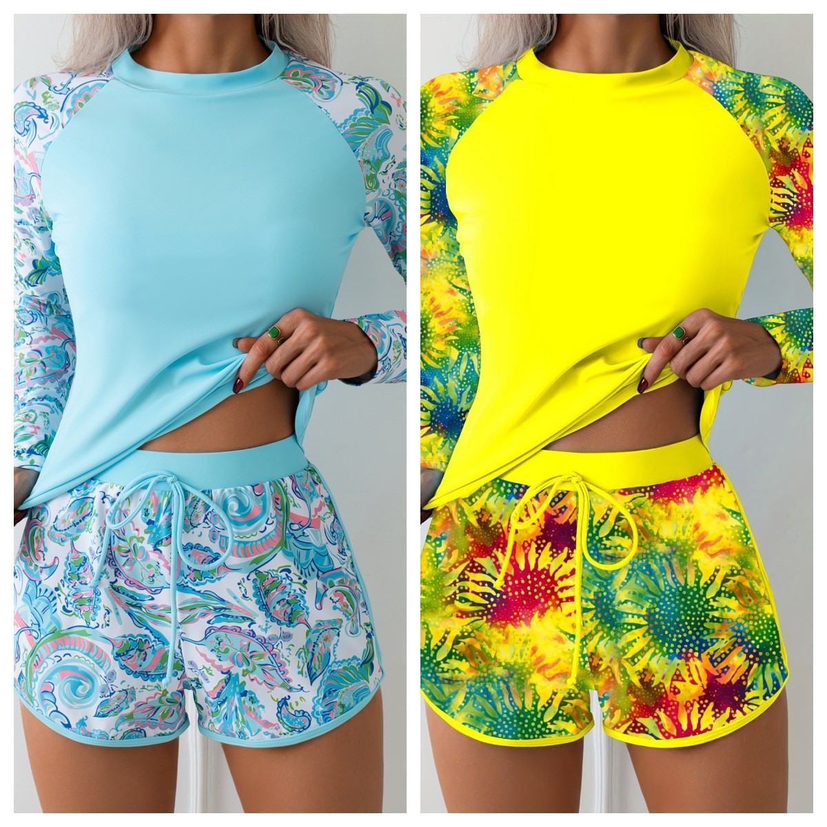 Женский купальник-танкини с дл – обзор и цена Crop Top Women