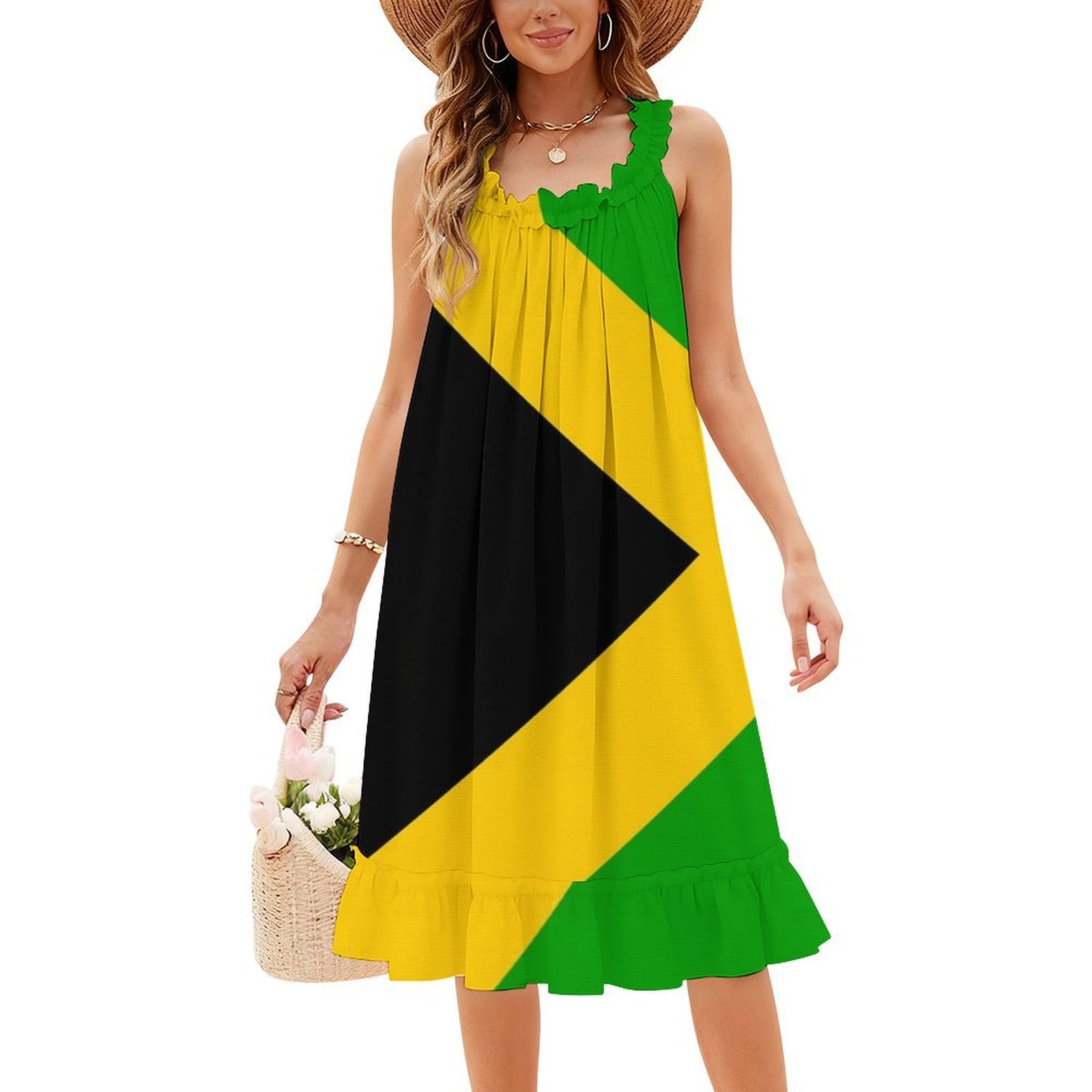 Платье-комбинезон с цветочным  – обзор и цена Smocked Dress Women
